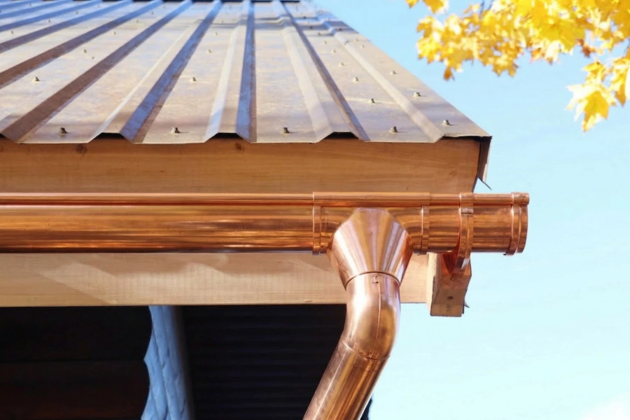 copper gutter copper gutter